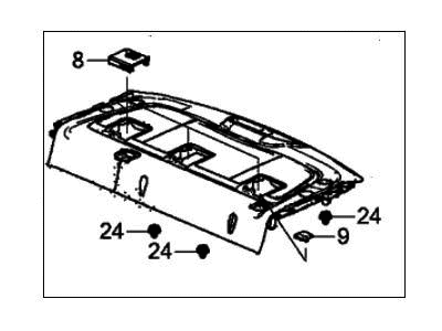 Honda 84502-TVA-A37ZA PARCEL, RR- *NH900L*