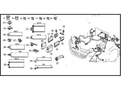 Honda 32200-TVC-AD1 HARN, ENGINE ROOM