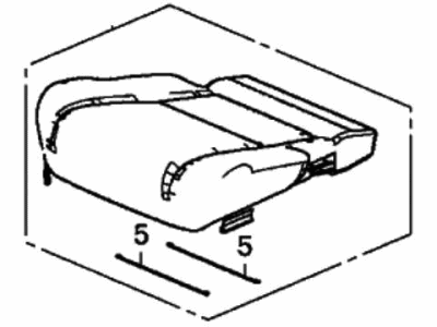 Honda 81331-TG7-A81ZD Cover, Passenger Side Middle Seat Cushion Trim (Type Z) (Leather)