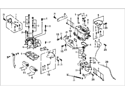 1977 Honda Accord Carburetor - 16100-671-661