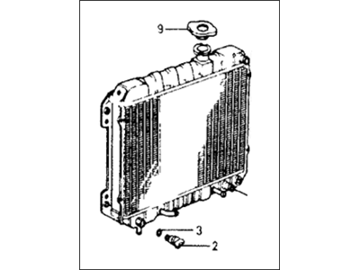 Honda 19010-671-902 Radiator (Denso)