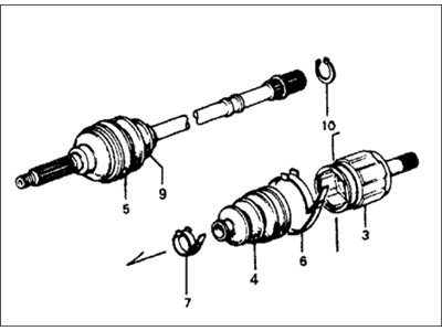 1978 Honda Accord Axle Shaft - 44011-689-600