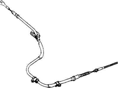 1977 Honda Accord Parking Brake Cable - 47510-671-003