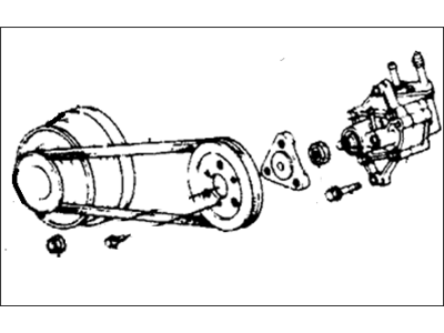 1979 Honda Accord Power Steering Pump - 56100-689-672