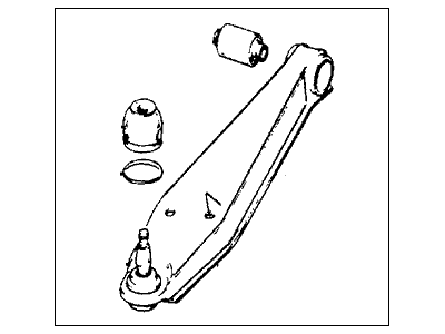 Honda 51360-671-405 Arm, Left Front (Lower)