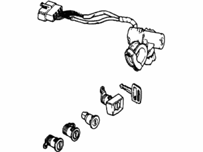 1978 Honda Accord Ignition Lock Cylinder - 35010-671-671