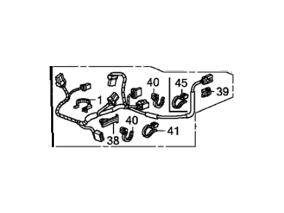 Honda 32157-SZA-A00 Sub-Wire Harness, Air Conditioner