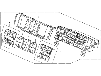 2010 Honda Pilot A/C Switch - 79600-SZA-A41ZA