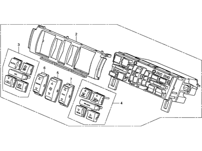 Honda Pilot Blower Control Switches - 79600-SZA-A61ZA