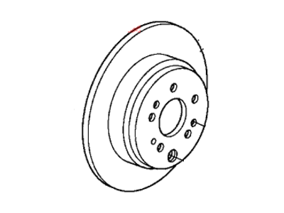 Honda 42510-SZA-A00 Disk, Rear Brake Drum In