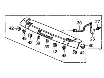 Honda 74900-SZA-A02ZM Garn Assy*NH603P*