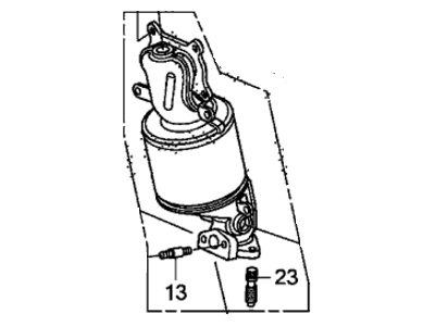 Honda 18190-RN0-A01 Converter, Front Primary