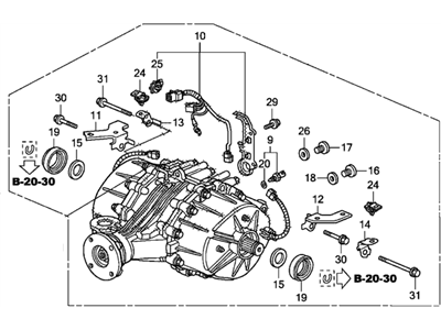 Honda 41200-RN7-000 Carrier Assembly, Rear Differential