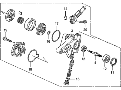 Honda 56110-RN0-A03 Pump Sub-Assembly, Power Steering