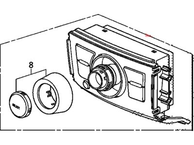 Honda 39050-SZA-A21 Panel Assy., Audio Switch