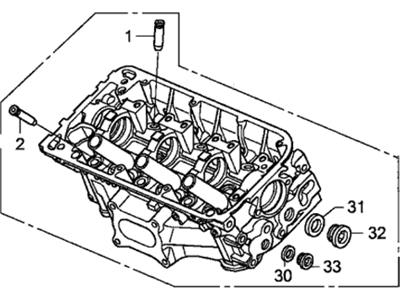 2012 Honda Pilot Cylinder Head - 12300-RN0-810