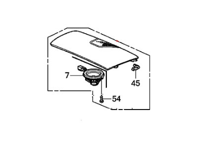 Honda 77270-SZA-A32ZA Panel Ass*NH167L*