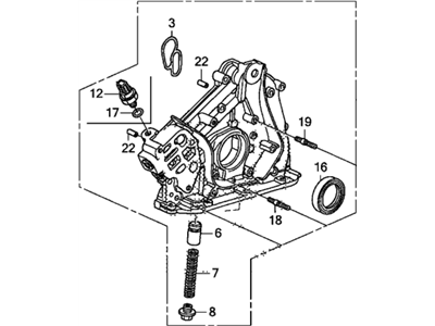 Honda 15100-RYE-A11 Pump Assembly, Oil (Yamada)