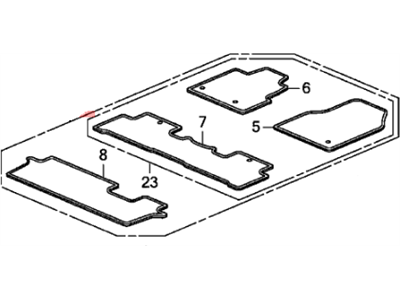 Honda 83600-SZA-A11ZA Mat Set,Floor*B167L*