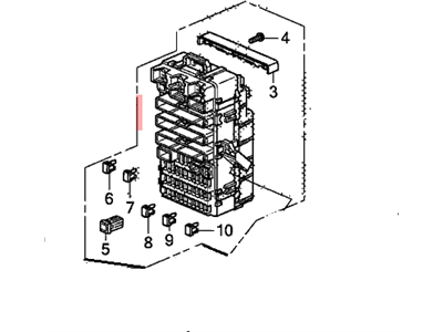 Honda 38200-SZA-A13 Box Assembly, Fuse