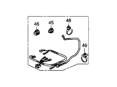 Honda 81206-SZA-A40 Cord, R. Power Seat (4 Way)