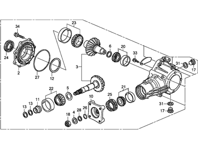 Honda 29000-RDK-000 Transfer Assembly