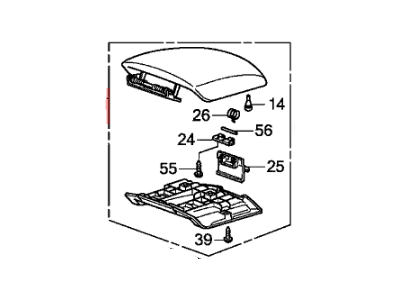 Honda 83410-SZA-A05ZD Armrest C (Light Beige)