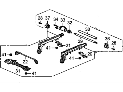 Honda 81200-SZA-A41 Device, R. FR. Seat (4 Way)