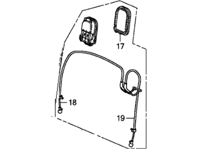 Honda 82643-SZA-A01ZA Lever, L. RR. Seat Reclining *B167L* (BALTIC BLUE)