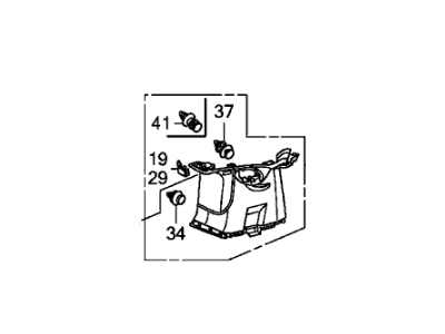 Honda 84194-SZA-A23ZB Garnish, L. *NH598L*