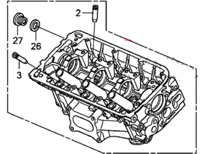 2012 Honda Pilot Cylinder Head - 12100-RN0-305