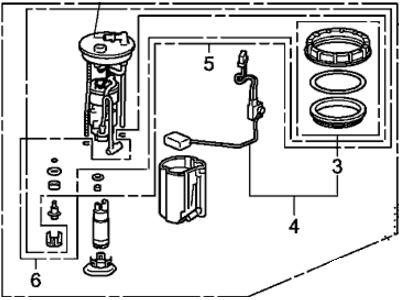 Honda 17045-SZA-A34 MODULE, FUEL PUMP