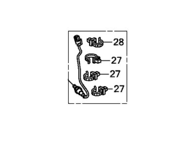 Honda 36532-RN0-A01 Sensor, Front Oxygen