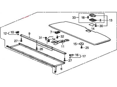 Honda 84521-SZA-A02ZC Lid Assy., Cargo Floor *B167L* (BALTIC BLUE)