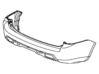 Honda 04715-SZA-A80ZZ Face, Rear Bumper (Dot)