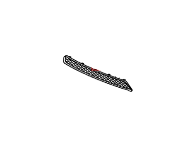 Honda 71103-SZA-A00ZA Grille, Front Bumper Middle (Bumper Dark Gray)