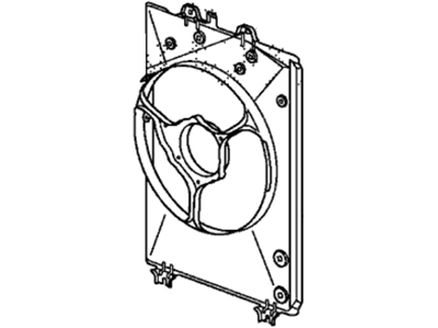 Honda 38615-RN0-A01 Sub Shroud Assembly