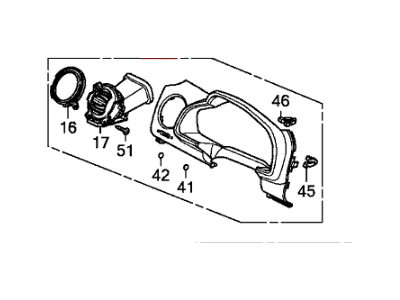 Honda 77200-SZA-A01ZB Panel Assy., Meter *NH167L* (GRAPHITE BLACK)