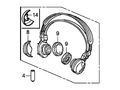 Honda 39580-TK8-A01 Headphone Unit (Panasonic)