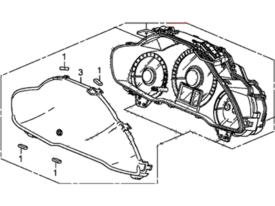 Honda Pilot Instrument Cluster - 78100-SZA-306