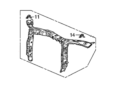 2009 Honda Pilot Radiator Support - 04602-SZA-A01ZZ