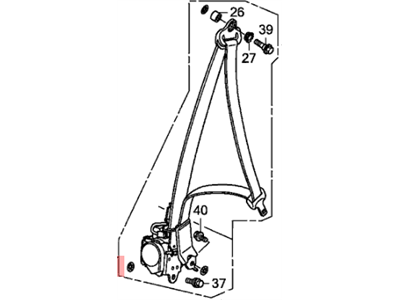 Honda Pilot Seat Belt - 04818-SZA-A01ZA