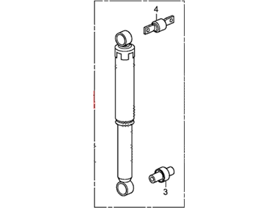 Honda 52610-SZA-A51 Shock Absorber Assembly, Rear