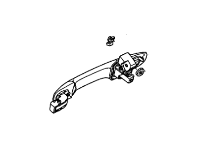 Honda 72680-SNE-C01 Handle Assembly, Left Rear Door (Outer)