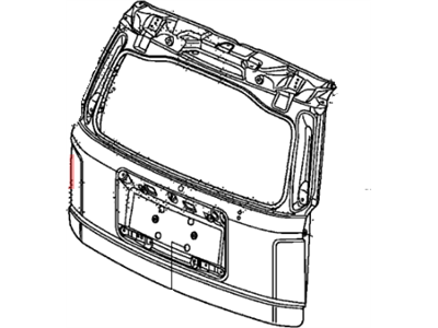 Honda 68100-SZA-407ZZ Tailgate Comp(Dot