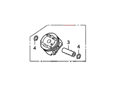 Honda 13030-R70-A10 Piston Set (Os 0.25)