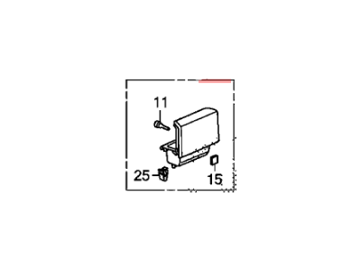 Honda 84661-SZA-A01ZC Armrest Assembly (Warm Gray)