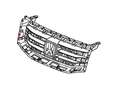 Honda 75101-SZA-A11 Base, Front Grille