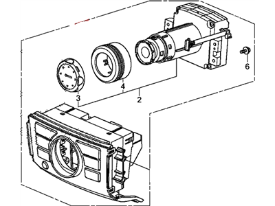 Honda 39050-SZA-A01 Panel Assy., Navigation & Audio Switch