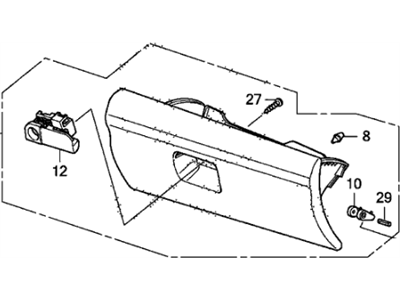 Honda Pilot Glove Box - 77500-SZA-A01ZA